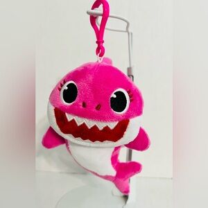 Baby Shark Pink Shark Keychain Plush